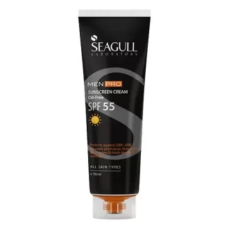 سی گل کرم ضد آفتاب آقایان SPF 55 بی رنگ فاقد چربی