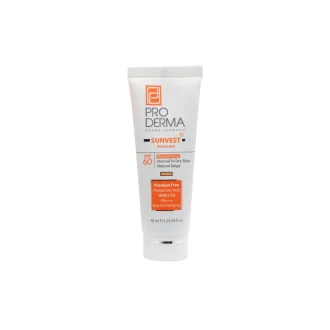 پرو درما ضد آفتاب و مرطوب کننده SPF60 بی رنگ