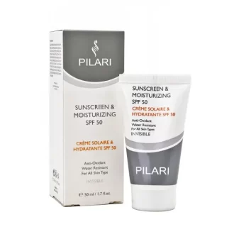 پیلاری ضد آفتاب بی رنگ spf50 کرم 50 میل